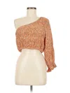 L*space 3/4 Sleeve Blouse In Orange