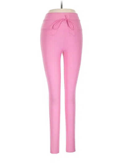 Pre-owned L*space Active Pants In Pink