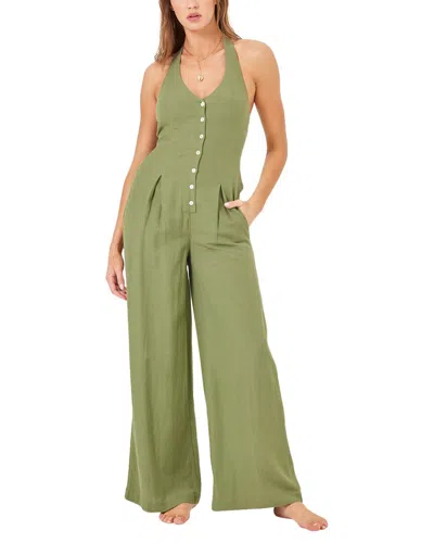 L*SPACE L*SPACE ALENA LINEN-BLEND JUMPSUIT