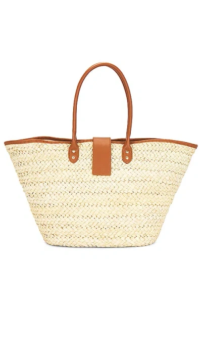 L*space Alfie Straw Tote In Beige