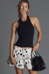 L*space Alyx Halter Open-back Tank Top In Black