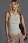 L*space Alyx Halter Open-back Tank Top In Green