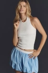 L*space Alyx Halter Open-back Tank Top In White