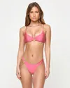 L*space Lspace Amory O-ring Bikini Top In Pink