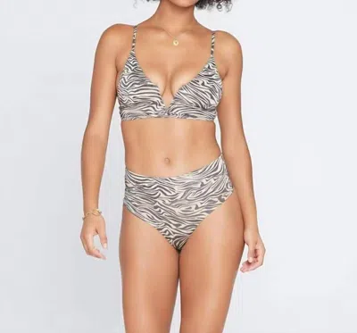 L*space Animal Instinct Shimmer Portia Bottom In Zebra Print In Multi