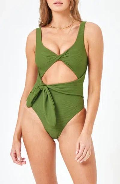 L*SPACE LSPACE ANTIGUA CUTOUT DETAIL ONE-PIECE SWIMSUIT