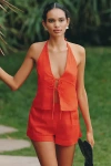 L*space April Linen Halter Tank Top In Multi