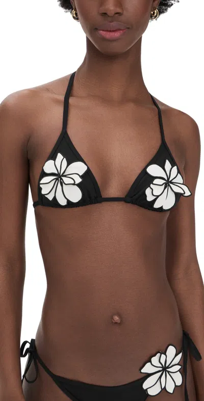 L*SPACE ASPEN BIKINI TOP BLACK