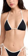 L*space Triangle Bikini Top In Blc