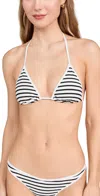 L*space Lotus Triangle Top In Sailing Along Stripes