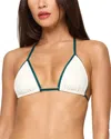 L*space Lspace Triangle Bikini Top In White