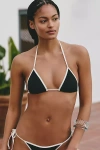 L*space Aspen Triangle Bikini Top In Black