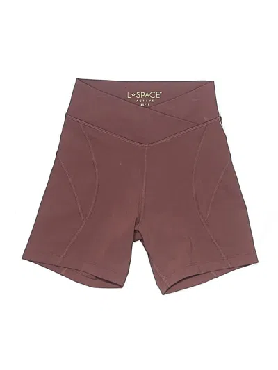 L*space Athletic Shorts In Burgundy