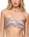 L*space Lspace Avalon Reversible Bandeau Bikini Top In Black