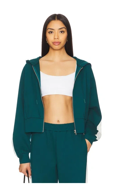 L*space Back To Back Jacket In Deep Teal & Cream