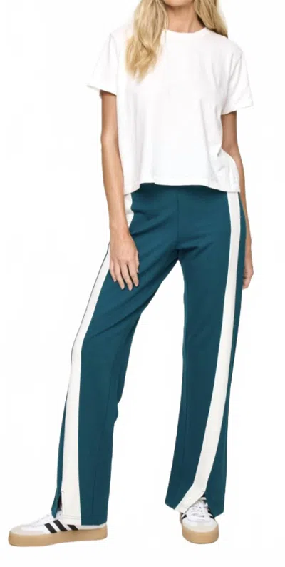 L*space Back To Back Pant In Deep Teal/cream