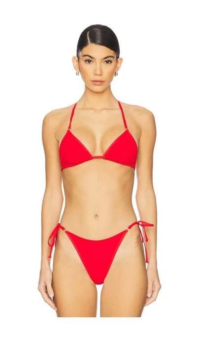 L*space Banning Bikini Top In Flame