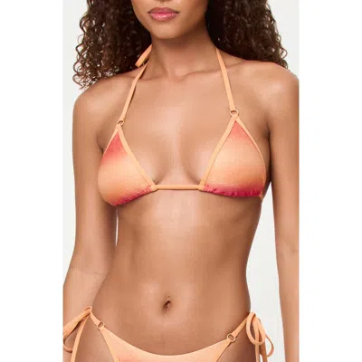 L*space Lspace Banning Bikini Top In Orange
