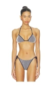 L*space Lspace Banningtextured Triangle Bikini Top In Multi
