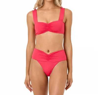 L*space Bardot Bikini Bottoms In Pout In Red