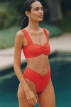 L*space Bardot High-waisted Bikini Bottoms In Orange