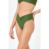 L*space Lspace Dani Ribbed Bikini Bottoms In Jungle