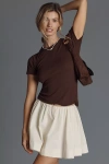 L*space Be My Baby Ribbed Tee In Brown