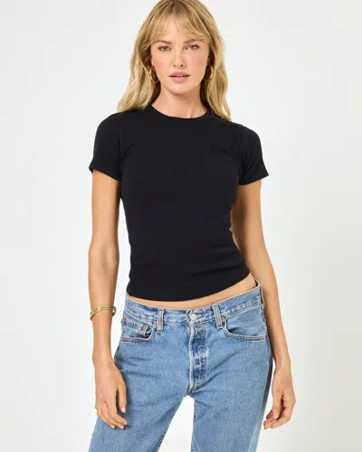 L*space Be My Baby Tee In Black