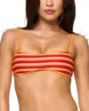 L*space Lspace Bekah Stripe Bikini Top In Multi