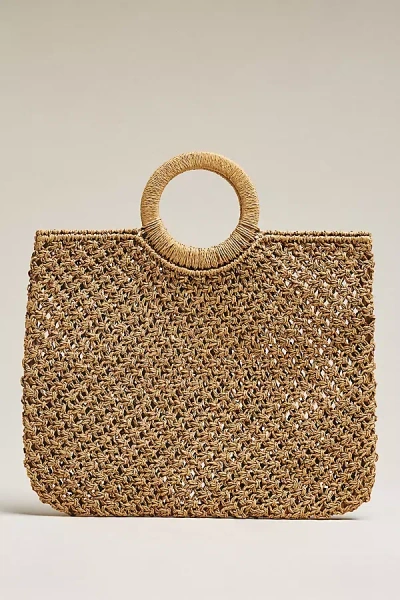 L*space Bella Raffia Tote Bag In Sand