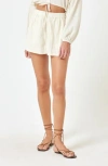 L*space Lspace Bora Cotton Cover-up Shorts In Cream
