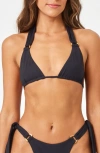 L*space Brielle Bikini Top In Black