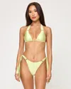 L*space Brielle Bikini Top In Green