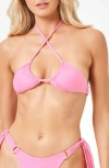 L*space Brielle Bikini Top In Guava