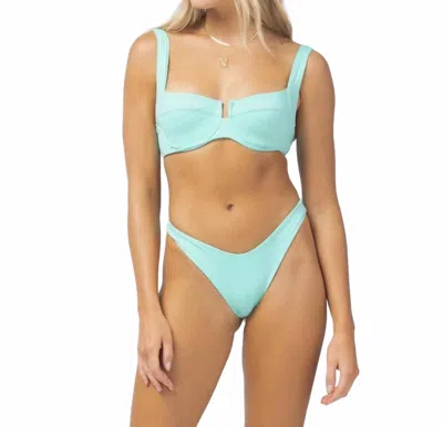 L*SPACE CABANA BITSY BIKINI BOTTOM IN BRIGHT TEAL
