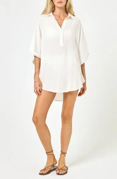 L*space Lspace Cahuenga Cover-up Dress In Cream