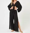 L*space Cali Magic Hour Wide Leg Pants In Black In Black