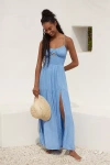L*space Calla Midi Dress In Blue