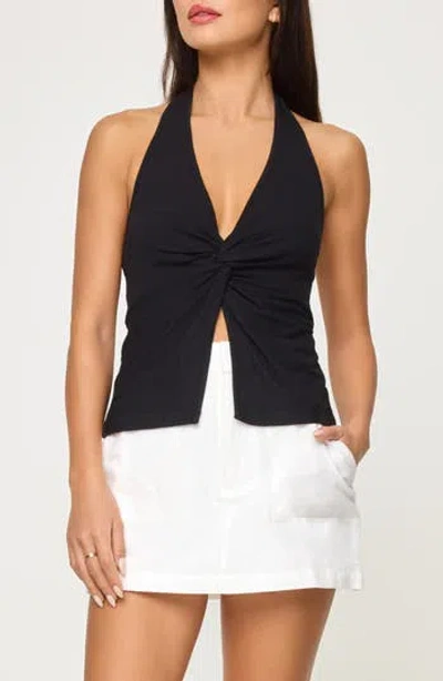 L*space Lspace Callie Halter Cover-up Top In Black