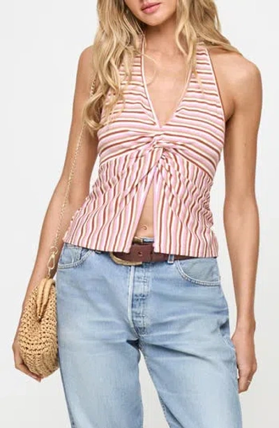 L*space Lspace Callie Halter Cover-up Top In Pink