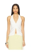 L*space Callie Halter Top In White