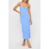 L*space Lspace Cameron Cutout Rib Cover-up Midi Dress In Blue