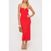 L*space Lspace Cameron Cutout Rib Cover-up Midi Dress In Red