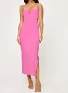 L*space Cameron Waist Cutouts Maxi Dress In Bubblegum Pink In Gold