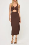 L*space Lspace Camille Cover-up Dress In Brown