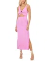 L*space Camille Front Loop Cutout Midi Dress In Hottest Pink In Pink