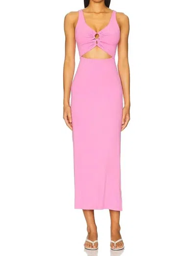 L*space Camille Fitted Ribbed Dress In Pink
