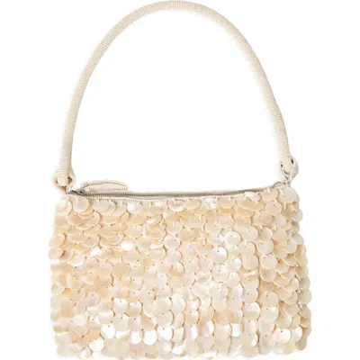 L*space Lspace Campbell Embellished Shoulder Bag In White