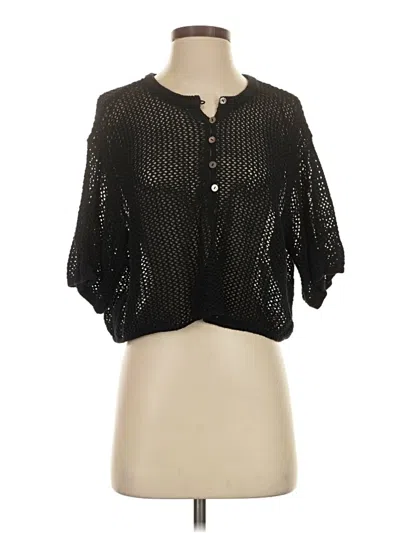 Pre-owned L*space Cardigan Sweater In Black