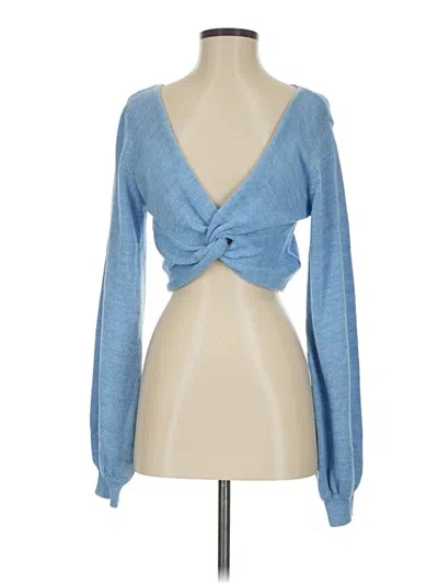 Pre-owned L*space Cardigan Sweater In Blue